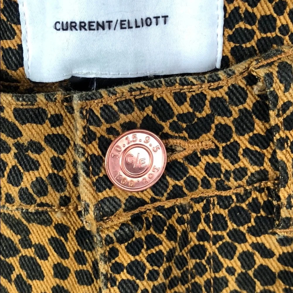 CURRENT ELLIOTT leopard print women’s jeans size: 24=00 new with tags